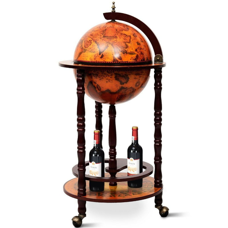 Astoria Grand Artur 16Th Century Wood Globe Bar Cart Wayfair